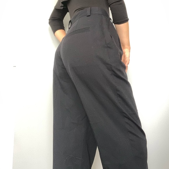 Vintage Haggar High Rise Black Dress Pants Trousers - Picture 2 of 8